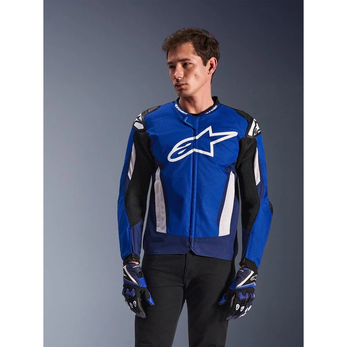 Мотокуртка Alpinestars T-GP Air, синяя — фото 3