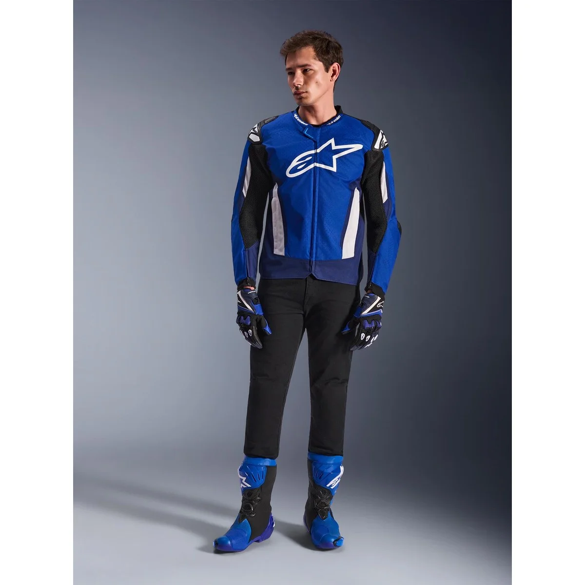 Мотокуртка Alpinestars T-GP Air, синяя — фото 4